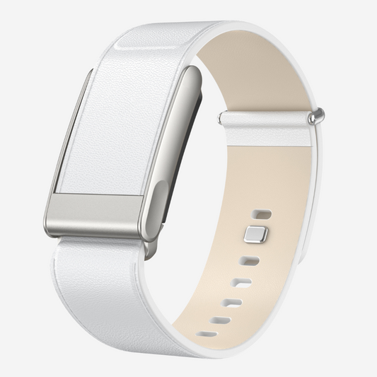 Whoop MG Leather Band - White